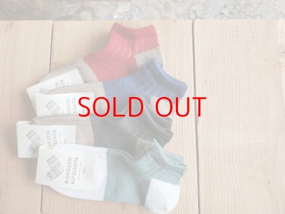 画像4: NISHIGUCHI KUTSUSHITA　リネンコットンアンクレット  S(23~25cm) 【３足までクリックポスト可】