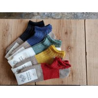 NISHIGUCHI KUTSUSHITA　リネンコットンアンクレット M(25~27cm) 【３足までクリックポスト可】