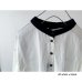 画像7: Luminaes  d.d.w.Linen bi-color cuffs long shirt