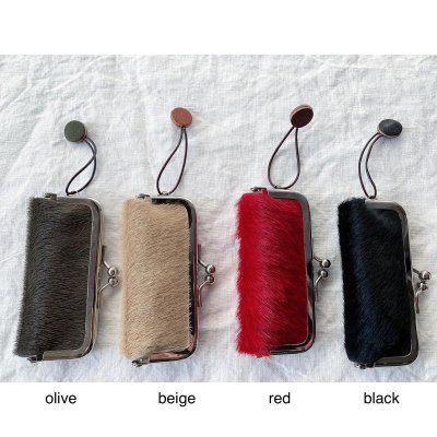 画像10: non-fragile　本革両面ハラコ印鑑ケース(クリックポスト可)