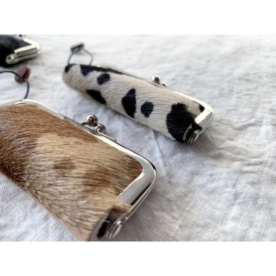 画像3: non-fragile　本革両面ハラコ印鑑ケース(クリックポスト可)