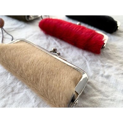 画像5: non-fragile　本革両面ハラコ印鑑ケース(クリックポスト可)