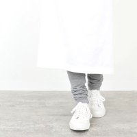 harmonie -Organic Cotton- フライス無地 ハイウエスト12分丈レギンス 【クリックポスト発送可能】