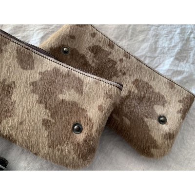 画像7: non-fragile　本革ハンバーガーポシェット用ハラコポーチ 【オーダー作品】(クリックポスト可)