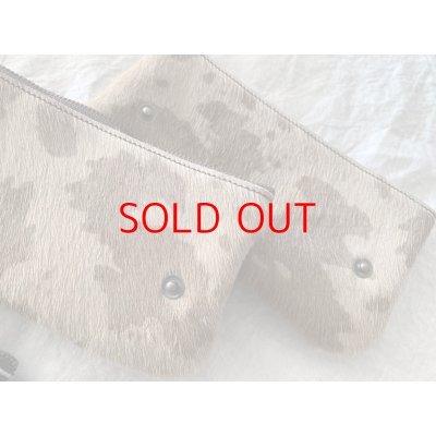 画像7: *予約* non-fragile　本革ハンバーガーポシェット用ハラコポーチ (クリックポスト可)