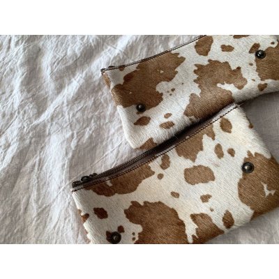 画像8: non-fragile　本革ハンバーガーポシェット用ハラコポーチ 【オーダー作品】(クリックポスト可)