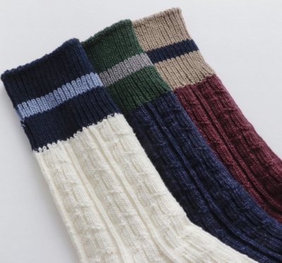 画像6: MEN'Sカレッジソックス【1足までクリックポスト(185円) 可】