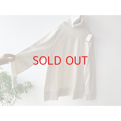 画像3: harmonie-Organic Cotton- フライス無地ゆったりタートル