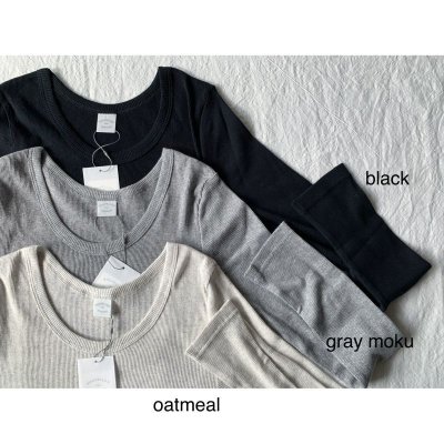 画像8: nouvelles du paradis コットンテレコ クルーネック【クリックポスト発送可】