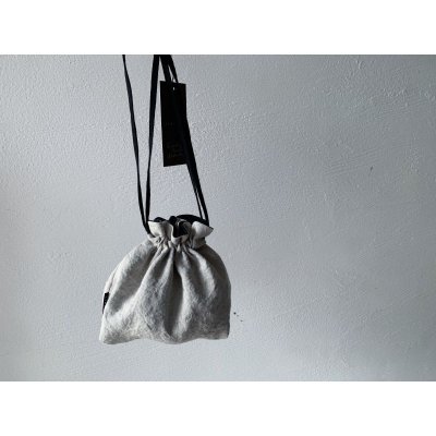 画像6: Luminaes 手染めリネン リバーシブル巾着 【クリックポスト発送可】