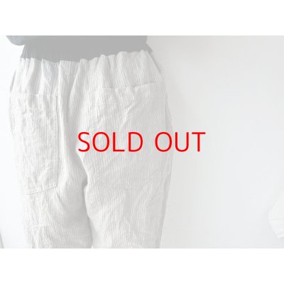 画像10: Luminaes リネン先染オーバーダイストライプ イージーパンツ