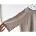 画像11: 【新色入荷】harmonie-Organic Cotton- 天竺 6ステッチ ドロップショルダー ハーフスリーブT 【クリックポスト発送可】