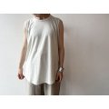 harmonie-Organic Cotton-  天竺 裾ラウンド ロングタンク 【クリックポスト発送可】