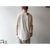 画像4: harmonie-Organic Cotton-  天竺 裾ラウンド ロングタンク 【クリックポスト発送可】