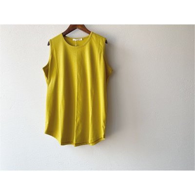 画像6: harmonie-Organic Cotton-  天竺 裾ラウンド ロングタンク 【クリックポスト発送可】