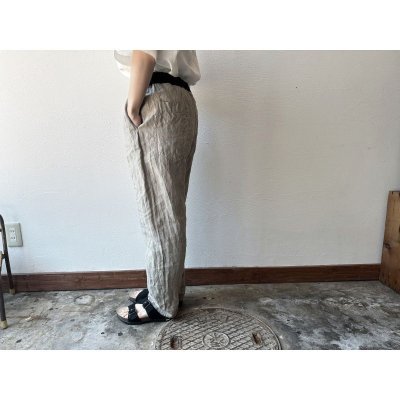 画像8: Luminaes リネン先染オーバーダイストライプ イージーパンツ