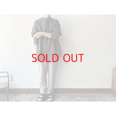 画像6: Luminaes リネン先染オーバーダイストライプ イージーパンツ