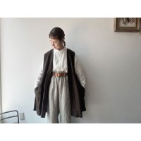 Luminaes heavy-linen frax dyed gilet