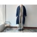 画像2: Luminaes heavy-linen frax dyed アトリエコート [unisex] (2)