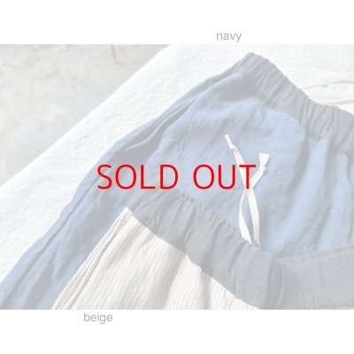 画像17: Luminaes リネン先染オーバーダイストライプ イージーパンツ