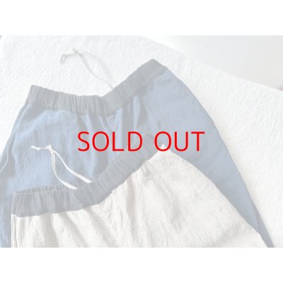 画像11: Luminaes リネン先染オーバーダイストライプ イージーパンツ