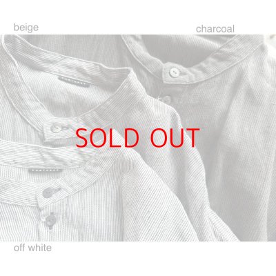 画像16: Luminaes ストライプリネン シャツOP