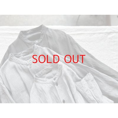 画像14: Luminaes ストライプリネン シャツOP