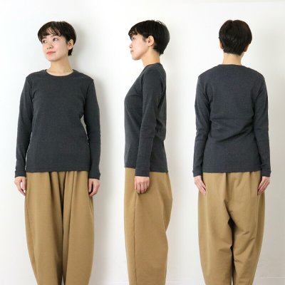 画像17: harmonie オーガニックコットン 二重ネックT【クリックポスト発送可(1枚)】