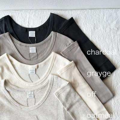 画像6: nouvelles du paradis コットンテレコ クルーネック【クリックポスト発送可】