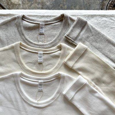 画像7: harmonie オーガニックコットン 二重ネックT【クリックポスト発送可(1枚)】