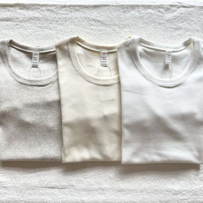 画像5: harmonie オーガニックコットン 二重ネックT【クリックポスト発送可(1枚)】