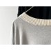画像10: *sale* NARU ライスニット 綿コーマ裾配色 ７分袖ニット
