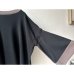画像12: NARU ライスニット 綿コーマ裾配色 ７分袖ニット