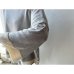 画像2: NARU ライスニット 綿コーマ裾配色 ７分袖ニット (2)