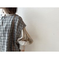 *sale 50%off* prit 40/1 リネントラッドチェック ２wayベスト