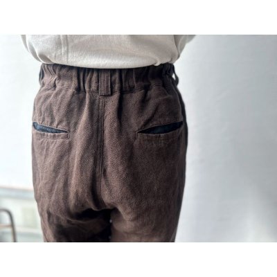 画像14: Luminaes heavy-linen frax dyed ブーツカットPT