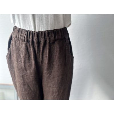 画像13: Luminaes heavy-linen frax dyed ブーツカットPT