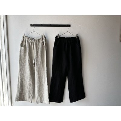 画像3: Luminaes heavy-linen frax dyed ブーツカットPT