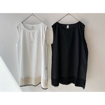 画像10: nouvelles du paradis クロシェレース×ローン タンクトップ　【クリックポスト（185円）発送可能】