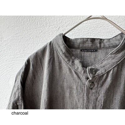 画像13: Luminaes ストライプリネン シャツOP