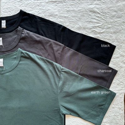 画像7: harmonie-Organic Cotton- 天竺 6ステッチ ドロップショルダー ハーフスリーブT 【クリックポスト発送可】