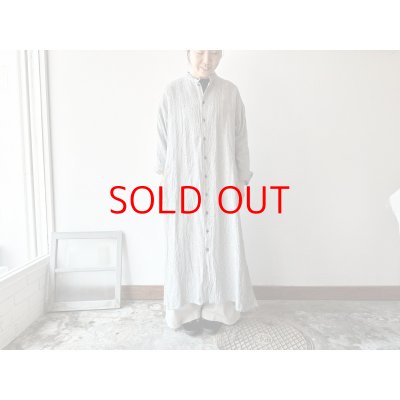 画像3: Luminaes ストライプリネン シャツOP