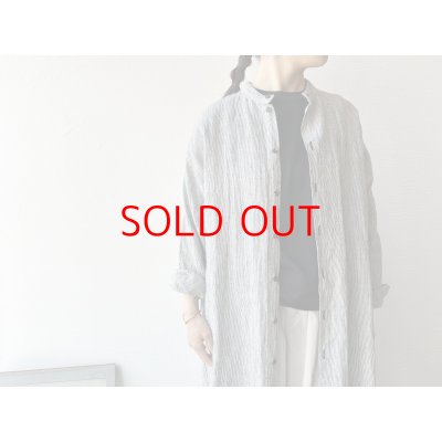 画像4: Luminaes ストライプリネン シャツOP