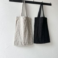 prit 60/1 リネンマチ針刺繍 × 60/1リネン 切替トート