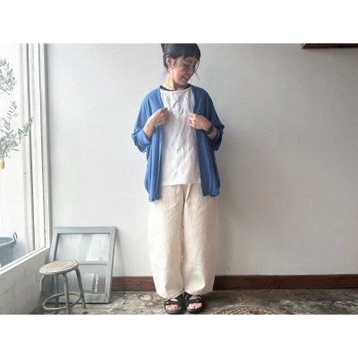 画像1: prit 40/1ベルギーリネン天竺 ボレロ