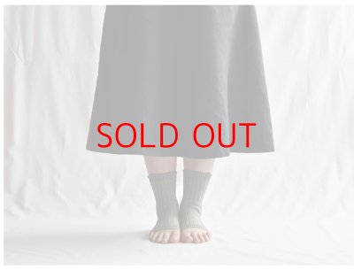 画像2: NISHIGUCHI KUTSUSHITA リネンリブサンダルソックス F 【３足までクリックポスト可】