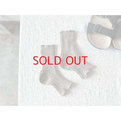 画像5: NISHIGUCHI KUTSUSHITA リネンリブサンダルソックス F 【３足までクリックポスト可】