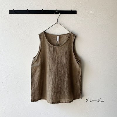 画像3: seasew.　コットンボイルワッシャー　ノースリーブブラウス【2枚までクリックポスト可】