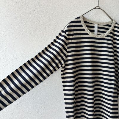 画像7: prit リサイクルムラ糸天竺 ボーダークルーネック【クリックポスト可】