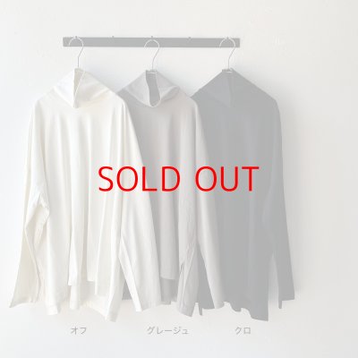 画像2: prit サイロプレミアム天竺 タートルネックビッグプルオーバー